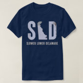 Slower Lower Delaware T-shirt (Design voorkant)