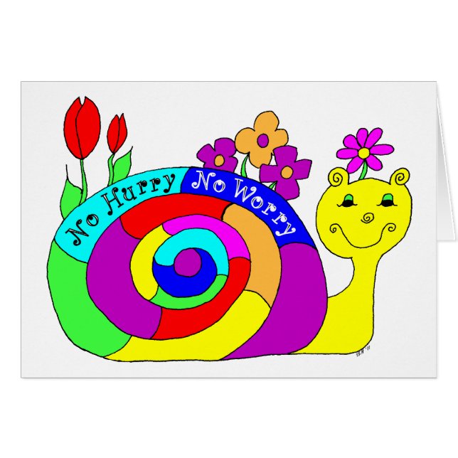 Slowpoke l'escargot aucune hâte aucune inquiétude (Devant horizontal)