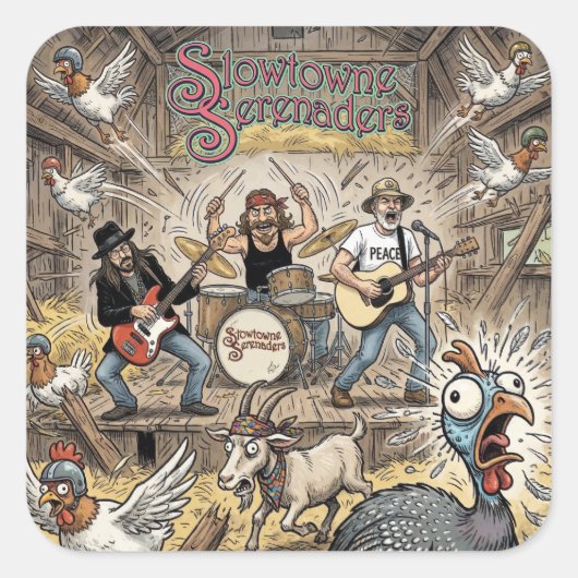 Slowtowne Serenaders dans un autocollant de grange (Devant)