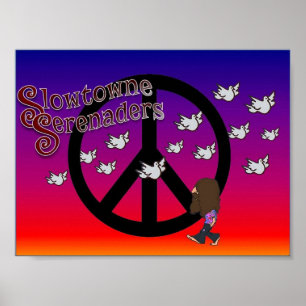 Slowtowne Serenaders Vredesposter Poster