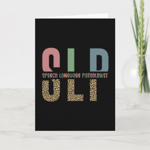 SLP-cheetah-afdrukcadeau Spraaktaalpatholoog Kaart