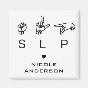 SLP Speech Language Pathologist ASL - Aangepast Magneet