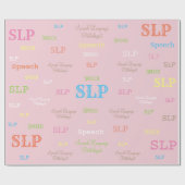 SLP (Speech language pathologist)-inpakpapier Cadeaupapier (Vlak)