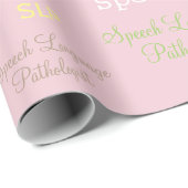 SLP (Speech language pathologist)-inpakpapier Cadeaupapier (Rol Hoek)