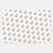 SLP Speech Patholoog Leopard Print Typografie Inpakpapier Vel (Voorkant 2)