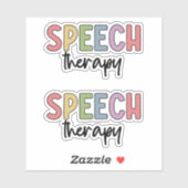 SLP Speech Therapy Speech Pathology Student Sticker (Vel)