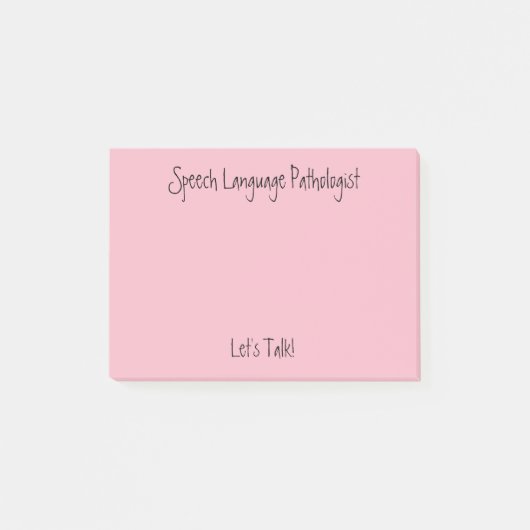 SLP (Spraaktaalpatholoog) post it notes (Voorkant)