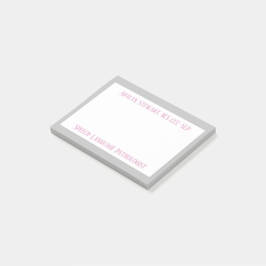 SLP (Spraaktaalpatholoog) post it notes (Schuin)