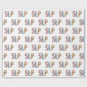 SLP-spraaktaalpatholoog Retro Cadeaupapier (Vlak)