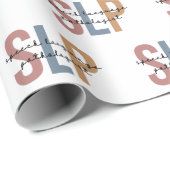 SLP-spraaktaalpatholoog Retro Cadeaupapier (Rol Hoek)