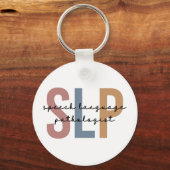 SLP-spraaktaalpatholoog Retro Sleutelhanger (Achterkant)