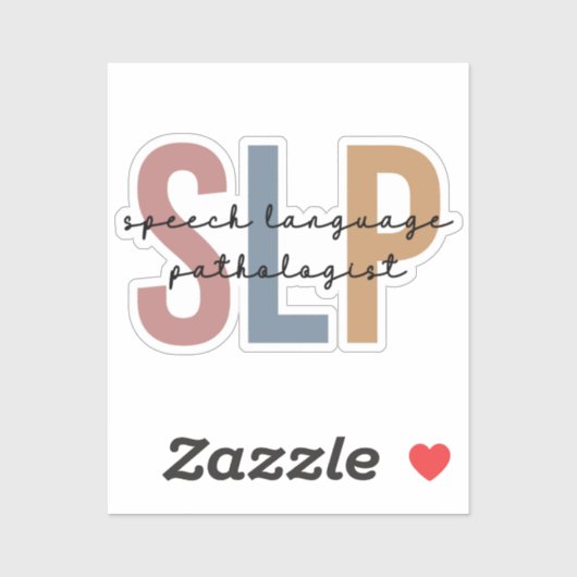 SLP-spraaktaalpatholoog Retro Sticker (Vel)