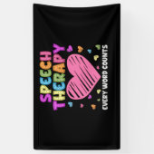 SLP-taalpatholoog en spraaktherapie Spandoek (Verticaal)