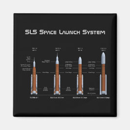 SLS Space Launch System Rockets Magneet