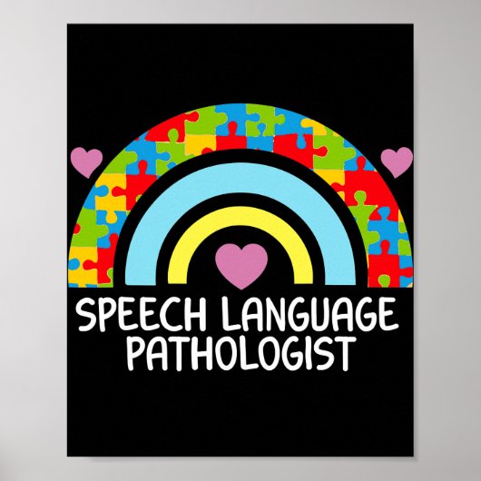 SLT Speech Language Patholoog Speech Therapy Poster (Voorkant)