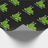 Slug Funny Sluggish Slug Pun Dark BG Cadeaupapier (Hoek)