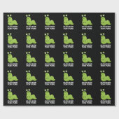 Slug-ker voor Puns Funny Slug Pun Dark BG Cadeaupapier (Vlak)