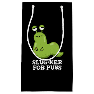 Slug-ker voor Puns Funny Slug Pun Dark BG Klein Cadeauzakje