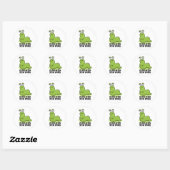 Slug-ker voor Puns Funny Slug Pun Ronde Sticker (Vel)