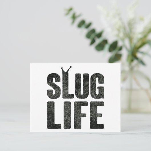 Slug leven levensduw leven briefkaart (Staand voorkant)