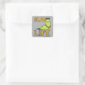 Slug Life Vierkante Sticker (Tas)