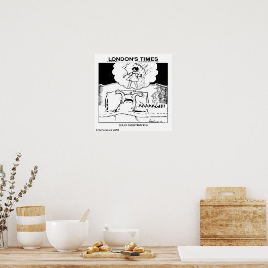 Slug Nightmare Drôle Poster (Cuisine)