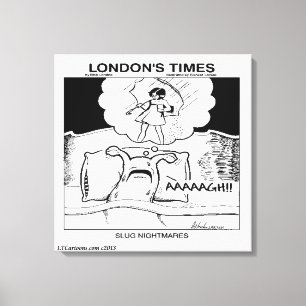 Slug Nightmares Classic LTCartoons Comic Canvas Afdruk