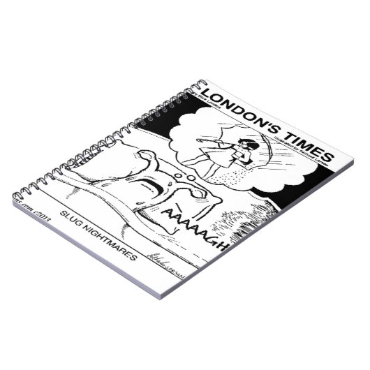 Slug Nightmares Funny Notitieboek (Linkerzijde)