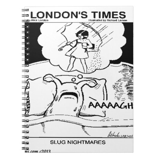 Slug Nightmares Funny Notitieboek (Voorkant)