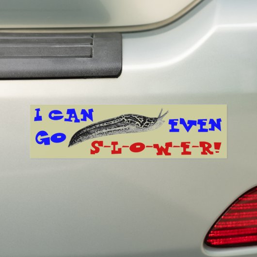 Slug-off! Bumpersticker (Op auto)