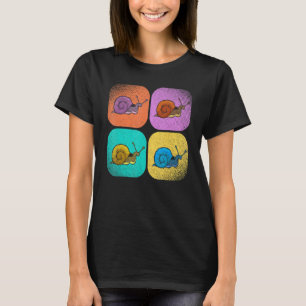 Sluggish Garden Animal Slug Gastropod Pop Art Snai T-shirt