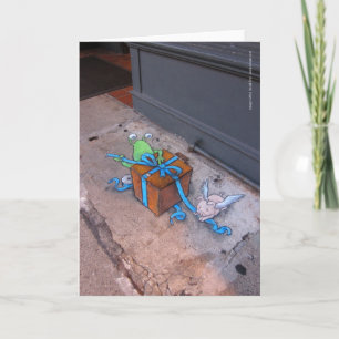 Sluggo voor cadeauverpakking feestdagen kaart