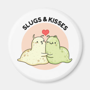 Slugs en Kisses Funny Slug Pun Magneet