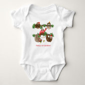 Sluidop voor baby's eerste kerstgepersonaliseerde  romper (Voorkant)