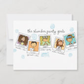 sluimerende feestmeisjes kaart (Voorkant)