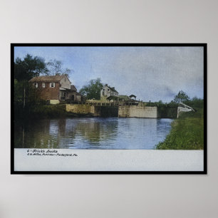 Sluis Schuylkill Canal Lock House Poster
