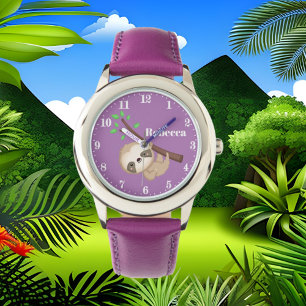 Sluis voor meisjes toevoegen naamhorloge horloge