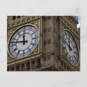 Sluit Big Ben Clock Tower aan Briefkaart (Voorkant)