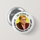 Sluit Bill Barr af Ronde Button 5,7 Cm (Voorkant /achterkant)