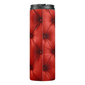 Sluit de achtergrondstructuur van de rode hoofdlet thermosbeker (Achterkant)