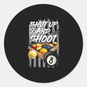 Sluit de Billiard 8-band speler af Ronde Sticker