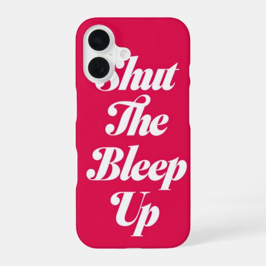 Sluit de Bleep Up _ iPhone case iPhone 16 Hoesje (Achterkant)