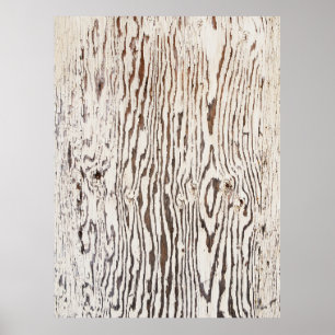 Sluit de fotografie van het bruine houten oppervla poster