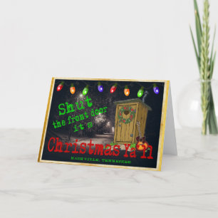 Sluit de voordeur Music City Christmas Kaart