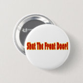 Sluit de voordeur ronde button 5,7 cm (Voorkant /achterkant)