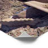 Sluit een horlogetoren in de oude Muscat. Poster (Hoek)