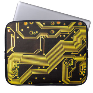 Sluit foto van kringsachtergrond, abstract laptop sleeve