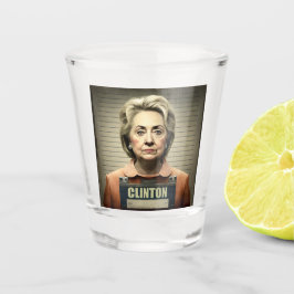 Sluit haar op! - Hillary Clinton Shot Glas