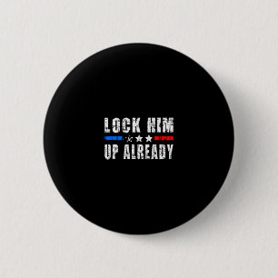 Sluit hem nu eindelijk eens op Grappige Trump #loc Ronde Button 5,7 Cm