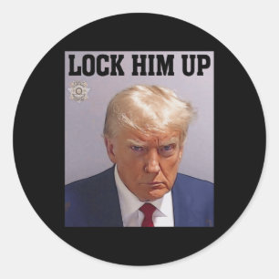 Sluit hem op Donald Trump Mok Shot T S Anti Trump Ronde Sticker